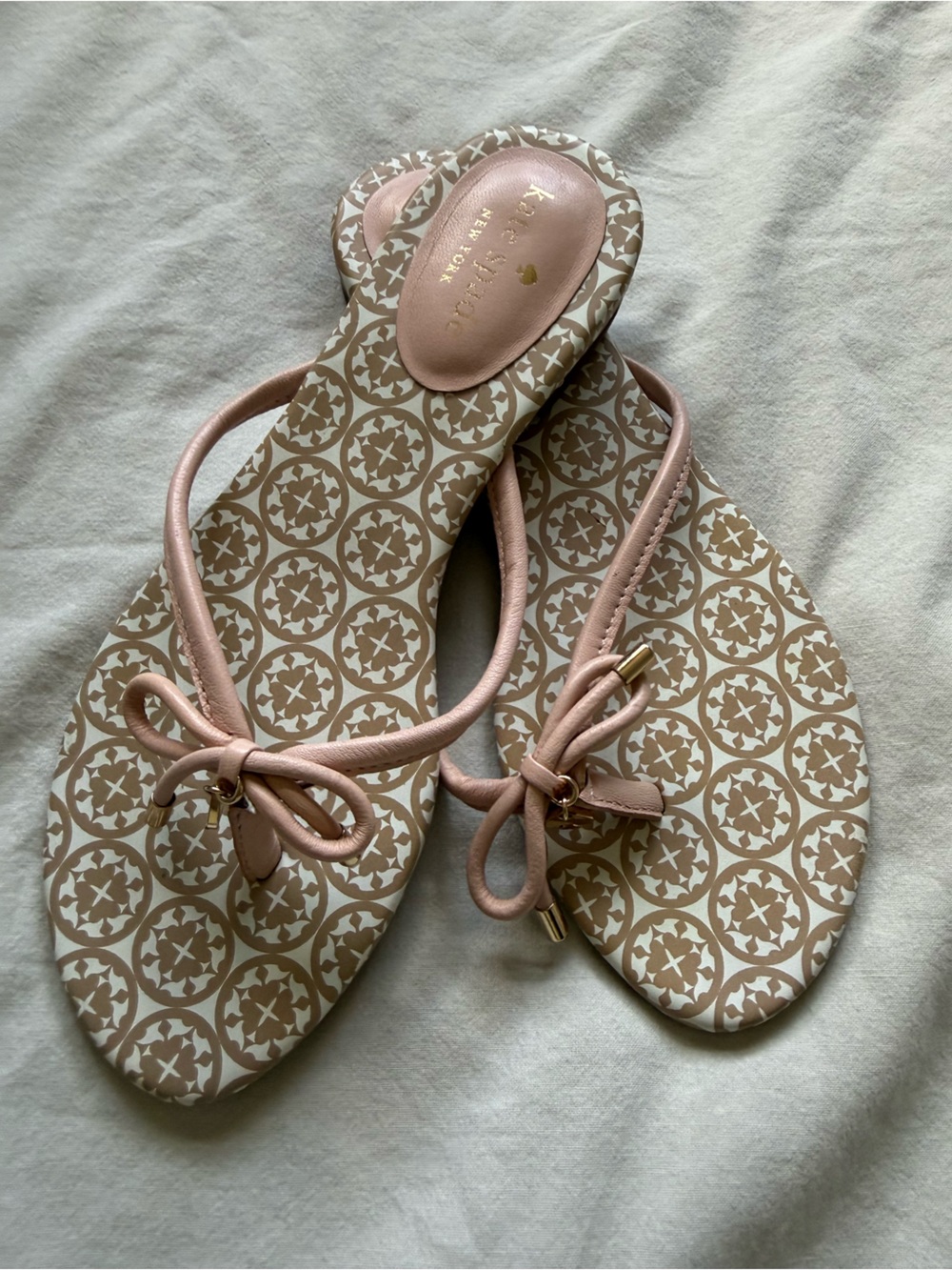 kate spade Blush Pink Bow Sandal Flip-Flops